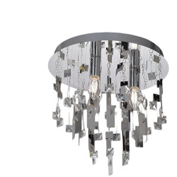 ΦΩΤΙΣΤΙΚΟ ΟΡΟΦΗΣ ΚΡΥΣΤΑΛΛΟ-ΜΕΤΑΛΛΟ 3 x Ε14 ΧΡΩΜΙΟ SOMER353C