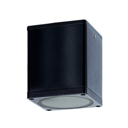 GU10  SQUARE CEILING LUMINAIRE 230V AC BLACK IP65 GU10 MAX.35W  -LG2401GU10B