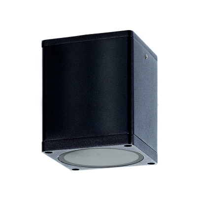 GU10  SQUARE CEILING LUMINAIRE 230V AC BLACK IP65 GU10 MAX.35W  -LG2401GU10B