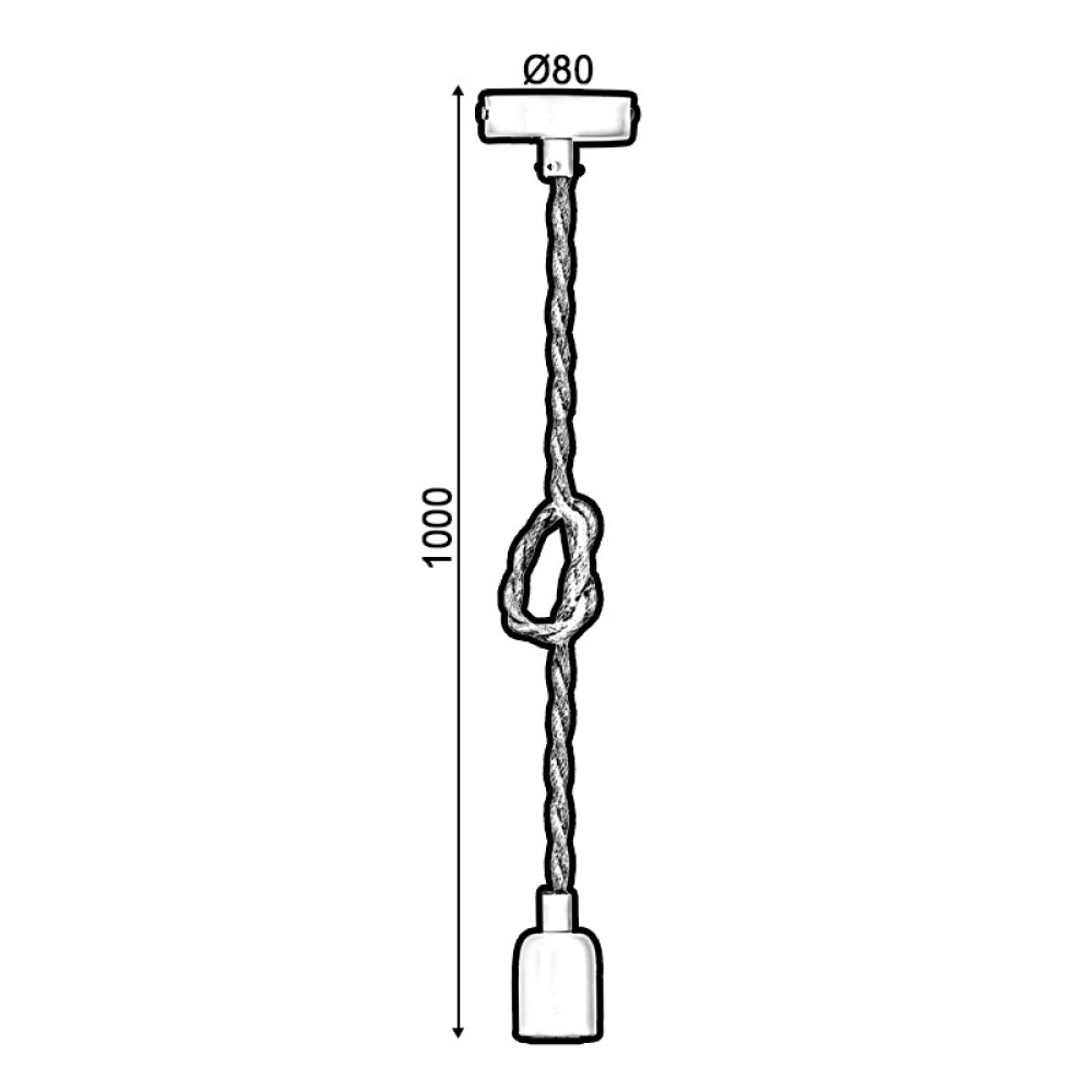 Κρεμαστό Φωτιστικό 40WRR