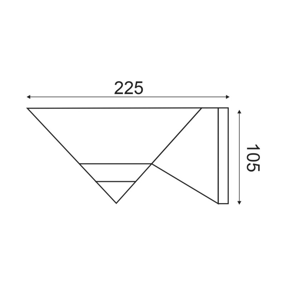 WALL ARM UFO E27 BLACK  -AC.280W1