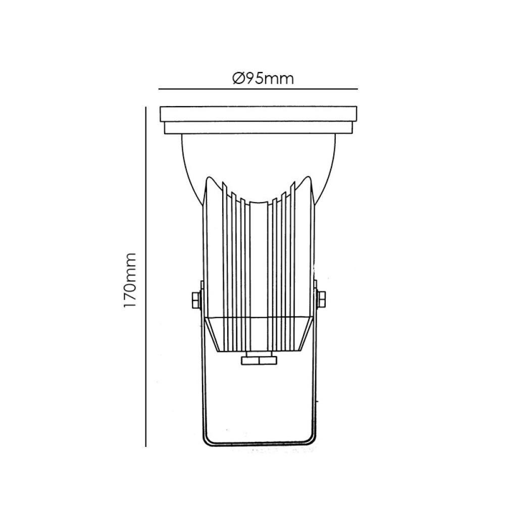 ΣΠΟΤ ΚΗΠΟΥ ΧΥΤΟ ΓΚΡΙ GU10  -BT9014G