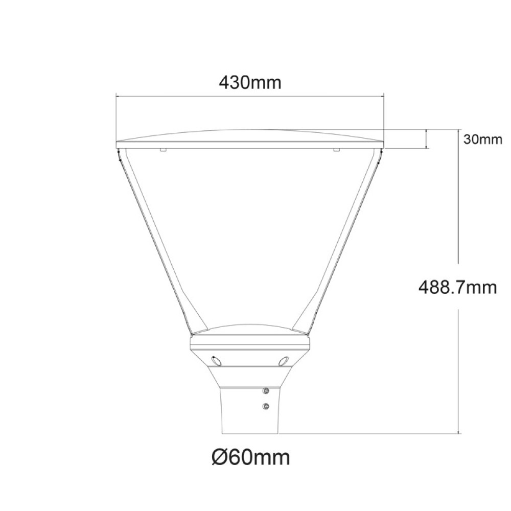 LED URBAN LUMINAIRE WITH ADJUSTABLE WATTAGE 30/40/50W 170/165/160 LM/W 4000K 230V 5YRS GUARANTEE  -ESTOR34540