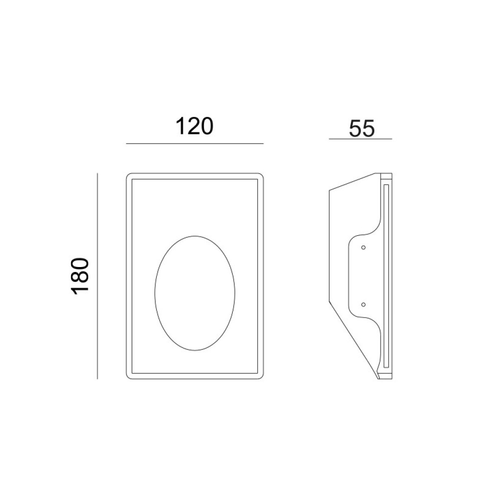 Χωνευτό Φωτιστικό Τοίχου Rosie LED 1.5W 3000K G8009LED