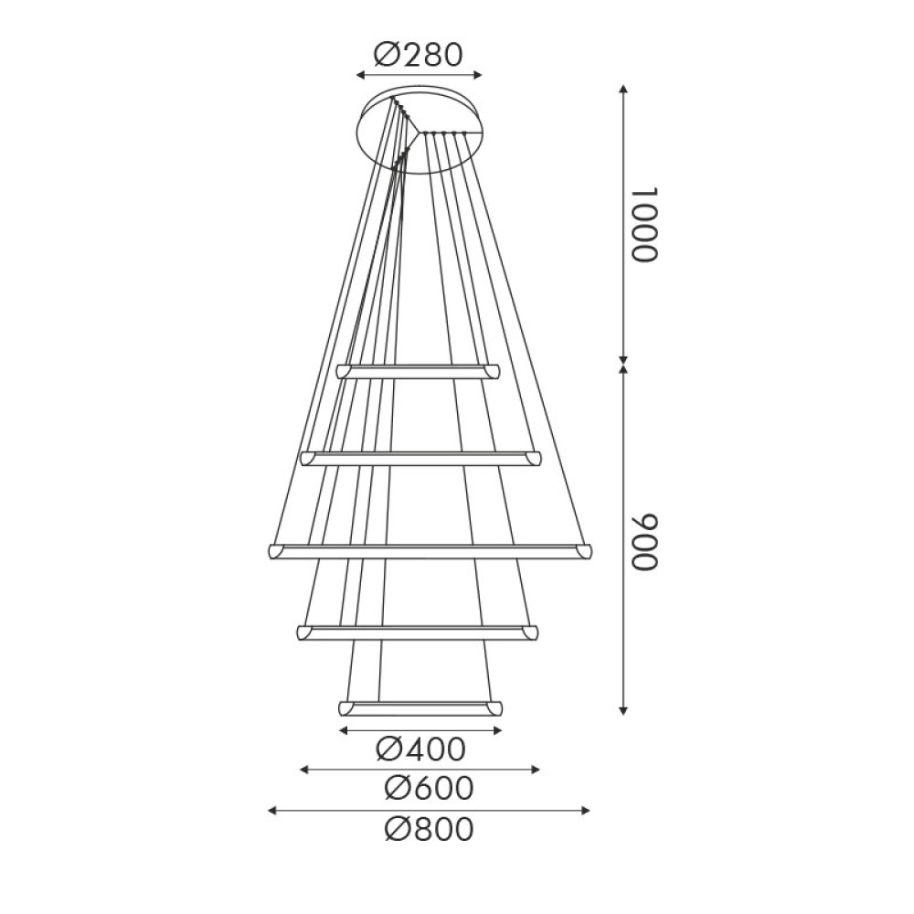 ΚΡΕΜΑΣΤΟ Φ/Σ LED 80W 6400LM CCT IP20 ΜΑΥΡΟ ΜΕΤΑΛΛΙΚΟ + ΑΚΡΥΛΙΚΟ  -HM23LEDP5BKCCT
