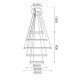 ΚΡΕΜΑΣΤΟ Φ/Σ LED 80W 6400LM CCT IP20 ΧΡΥΣΟ ΜΕΤΑΛΛΙΚΟ + ΑΚΡΥΛΙΚΟ  -HM23LEDP5GDCCT