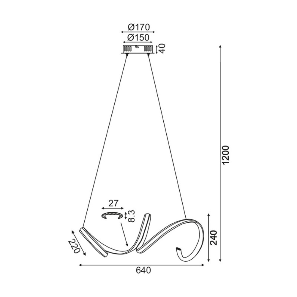 Φωτιστικό Οροφής LED CLEO HM91LEDP64WH