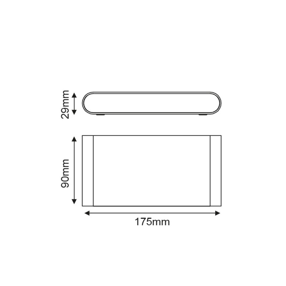 Φωτιστικό Τοίχου LED Maida-L Σκούρο Γκρι LG2632G