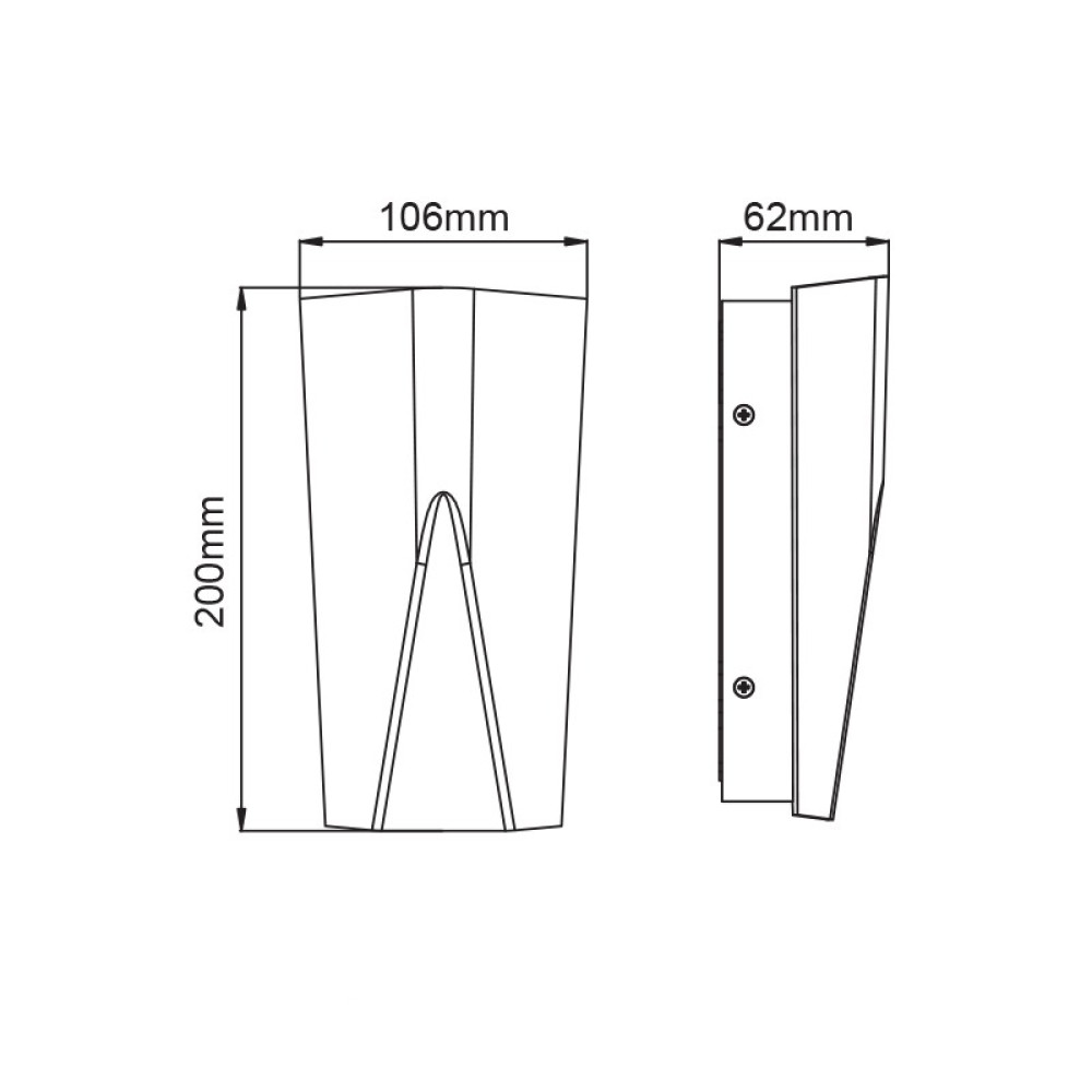 Φωτιστικό Τοίχου LED NOZA Σκούρο Γκρι LG7210G