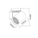 Σποτ Ράγας LED LISOR4030W2 Σποτ Ράγας LED LISOR4030W2