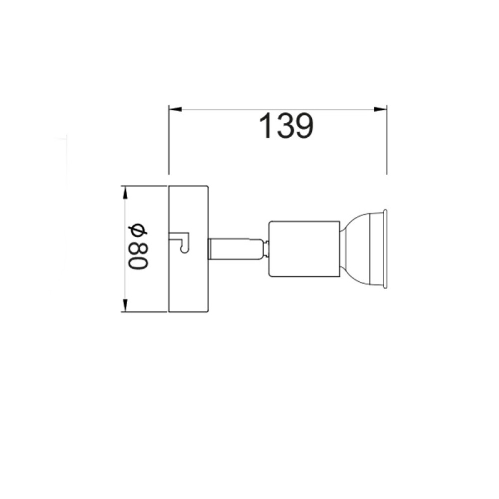 Σποτ μονό TRINITY MC634WH1