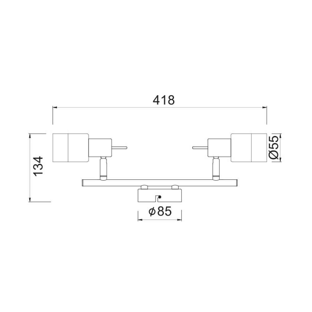 Σποτ διπλό PLATINUM MC6562