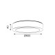 NETTO ROUND W CEIL. LED SLIM PANEL 50W 3000K 4000Lm 230V Φ600x40mm  -NIKI5030RW