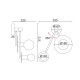 Φωτιστικό Τοίχου Δίφωτο CLOCK OD742W74WM