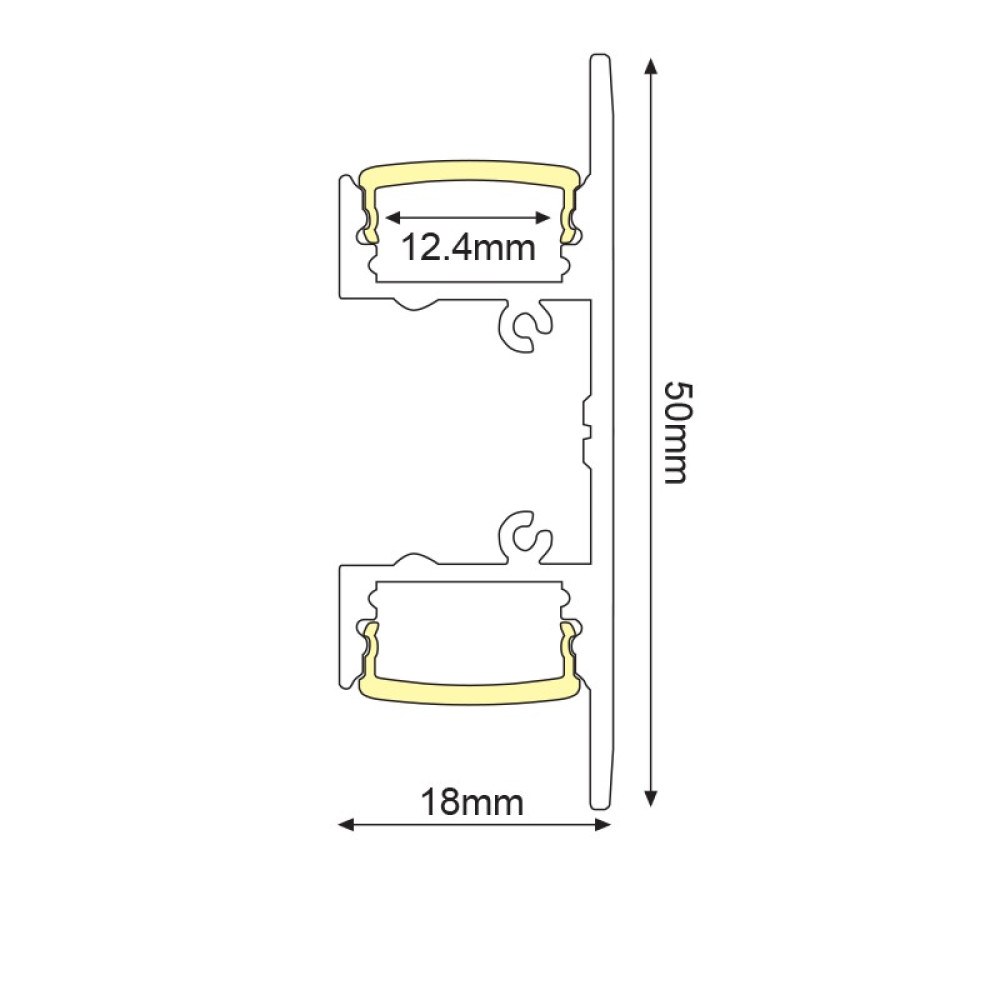 Προφίλ Αλουμινίου RAINA P50NU