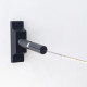 ROOFPATH SET OF 2PCS BLACK BASE HOLDER WITH 45° ADJUSTABLE ROD  -ROPAB