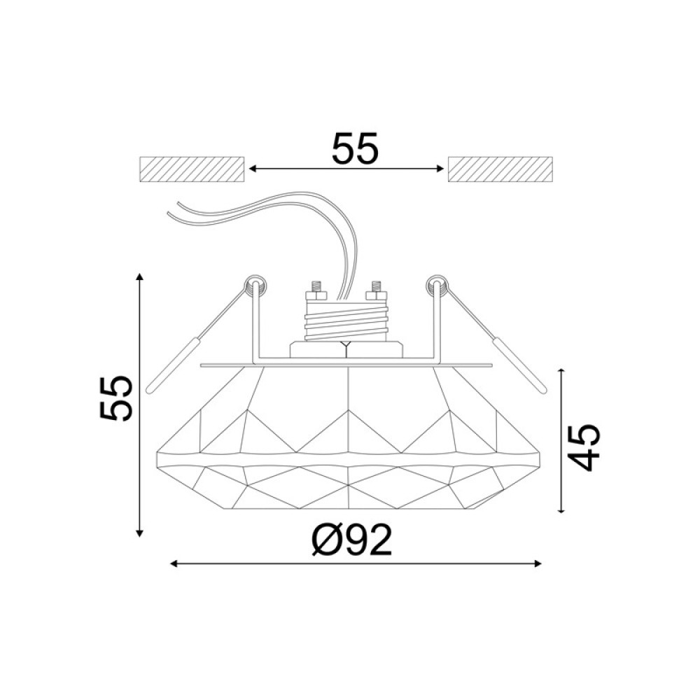 Φωτιστικό Οροφής Σποτ G4 SD8016T4G4