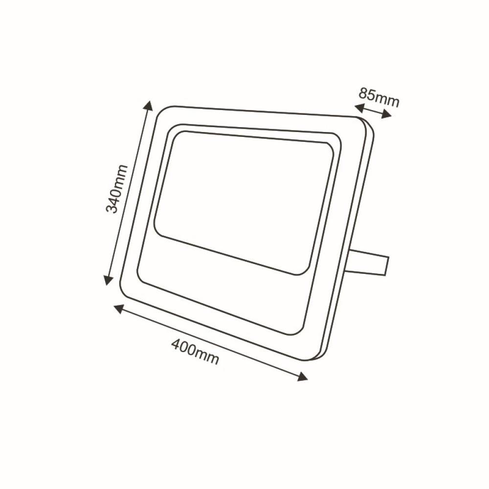 SOLAR SMD LED FLOOD LIGHT 300W 6000K IP66 120° Ra70  -SV30060