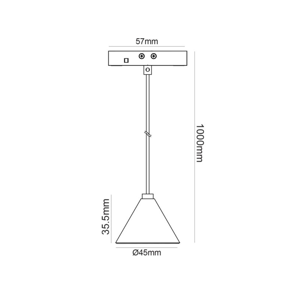 Μίνι Μαύρο Μαγνητικό Κρεμαστό Φωτιστικό TCOP240B