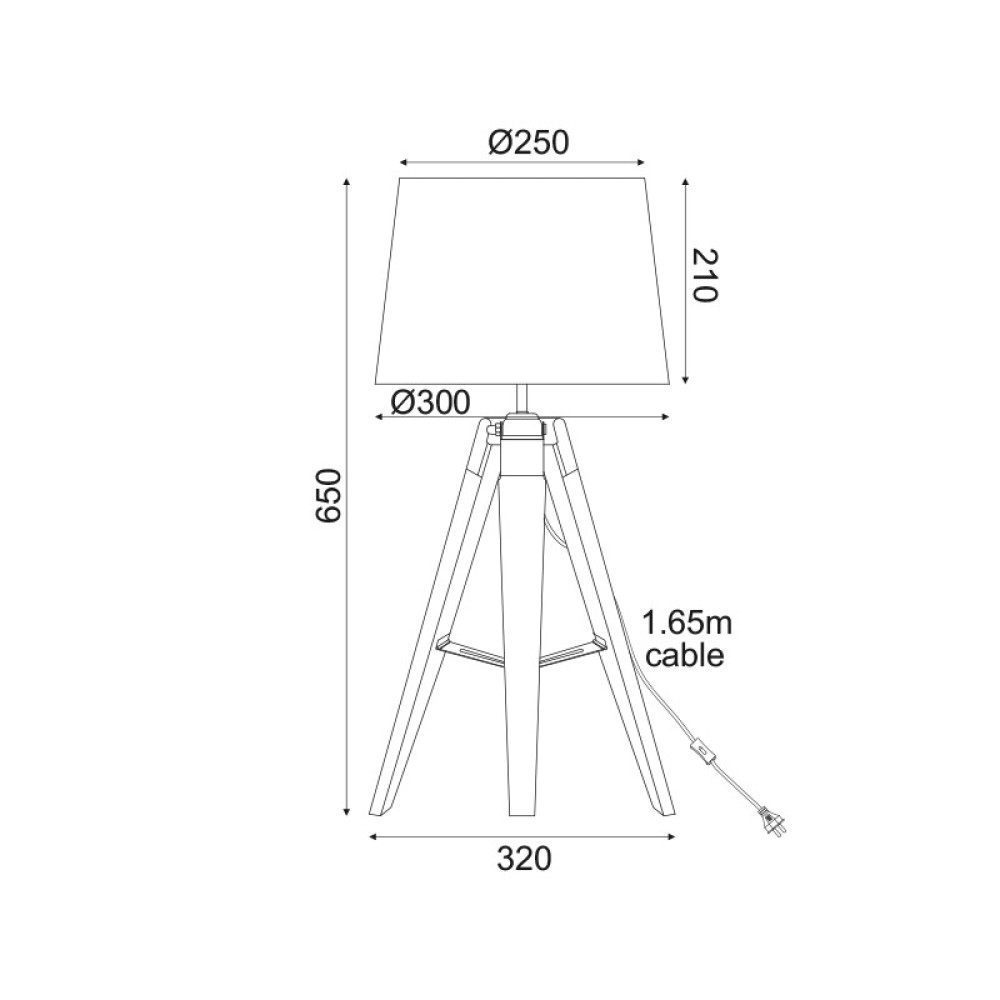 Επιτραπέζιο Φωτιστικό MOUSSE TF17701TBBB