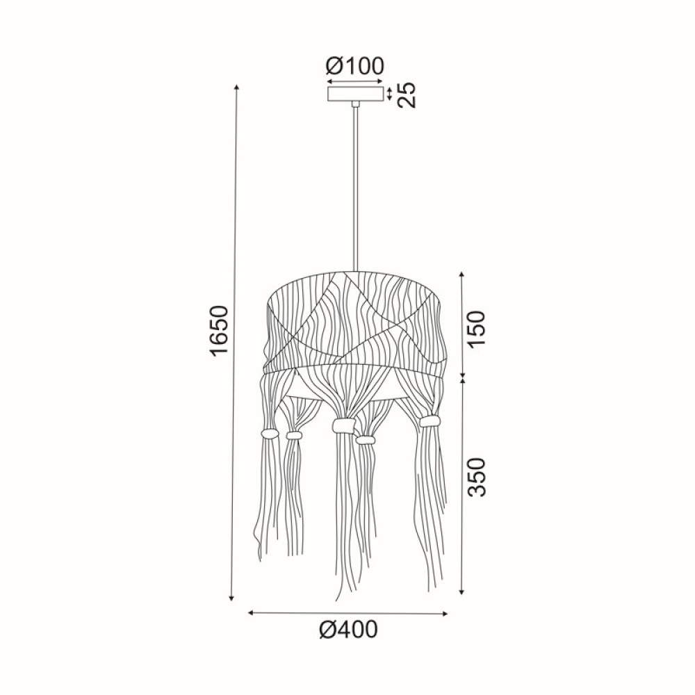 Κρεμαστό Φωτιστικό THASSOS TF20221P