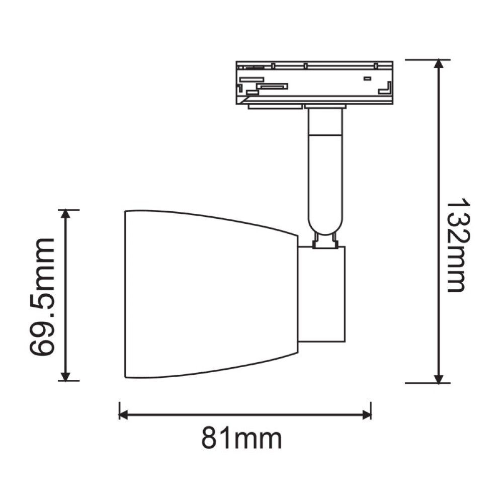 ^TRACK SPOT GU10 3C WHITE No40  -TS40GU3CW