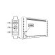 USB TV LED SMD STRIP KIT RGB 2X50CM 2X2.4W IP65 WITH WIRE BUTTON CONTROLLER  -TVLIT