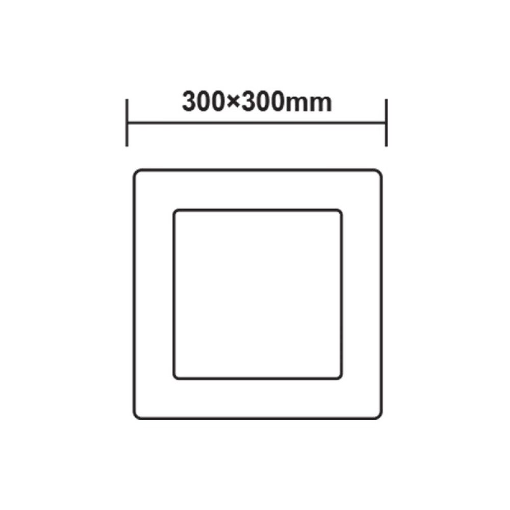 ΛΕΥΚΟ ΤΕΤΡΑΓΩΝΟ LED ΠΑΝΕΛ ΟΡΟΦΗΣ 23W 4000K 2120Lm 288x288mm 230V Ra80  -VEKO2340SW