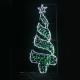 CHRISTMAS TREE,270&200LED ΕΠΙΣT ΣΧΕΔ 7.5mΜΟΝΟΚ ΦΩΤ+ΛΑΜ ΣΕΙΡ,CW+ΠΡΑΣ ΣΤΑΘ,IP65,750x200CM,1.5m ΤΡ  -X082702219N