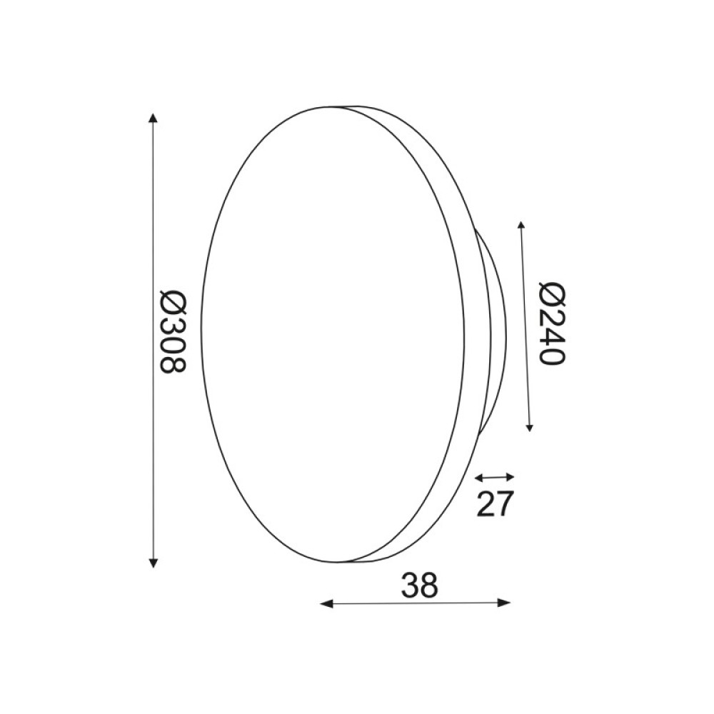 Φωτιστικό Τοίχου LED ECLIPSE ZM1715LEDWG
