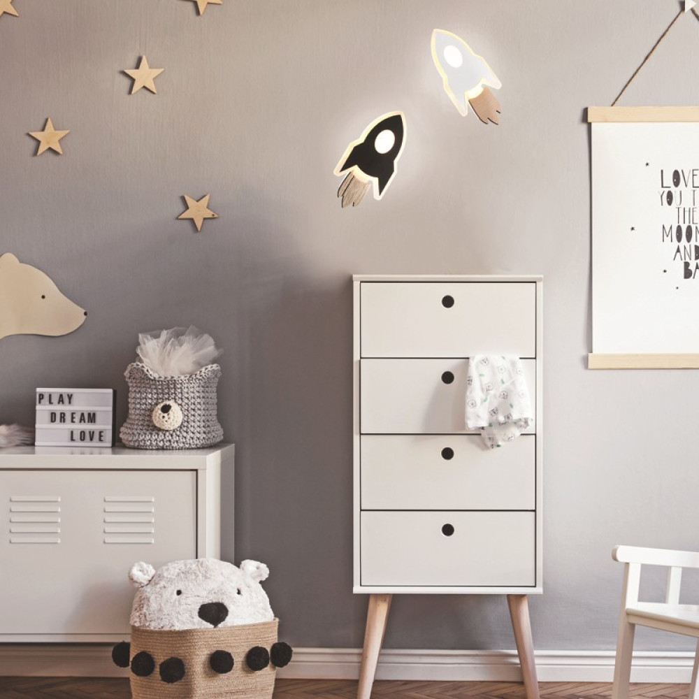 Επιτοίχιο LED Φωτιστικό NASA ZM21005WBK