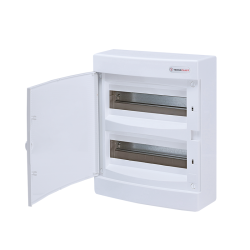 SURFACE MOUNTING 24 MODULES 2 ROWS WHITE DOOR  -282N24CW