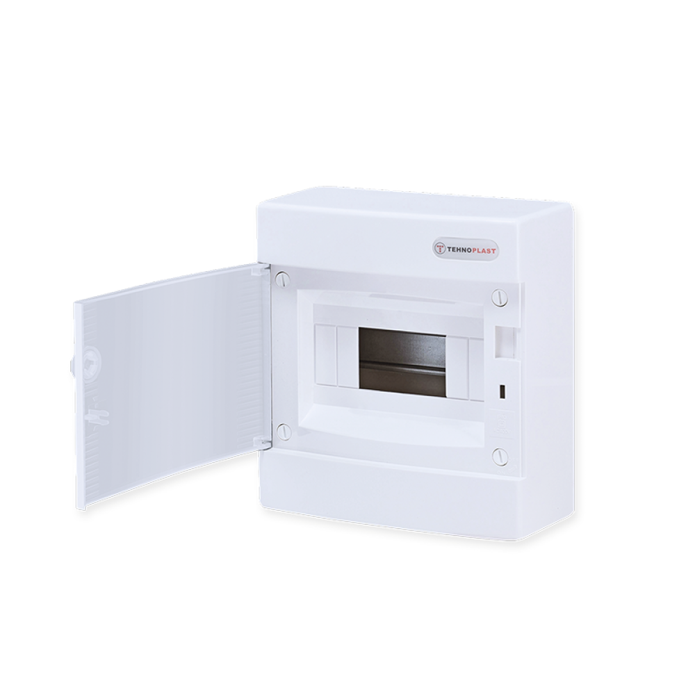 SURFACE MOUNTING 8 MODULES 1 ROW WHITE DOOR  -282N8CW