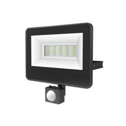 BLACK SENSOR LED SMD FLOOD LUMINAIRE IP66 20W 4000K 2070Lm 230V AC RA80  -V2040S
