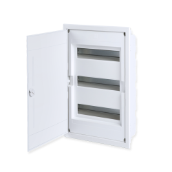 FLUSH MOUNTING 36 MODULES 3 ROWS WHITE DOOR   -282U36AW