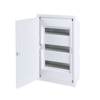 FLUSH MOUNTING 36 MODULES 3 ROWS WHITE DOOR   -282U36AW