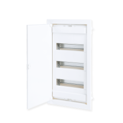 FLUSH MOUNTING 36+6 MODULES 3 ROWS WHITE DOOR  -282U36ES