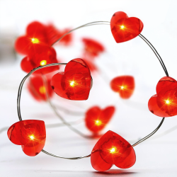 Φωτεινή Γιρλάντα "Red Heart" 20LED X01204115