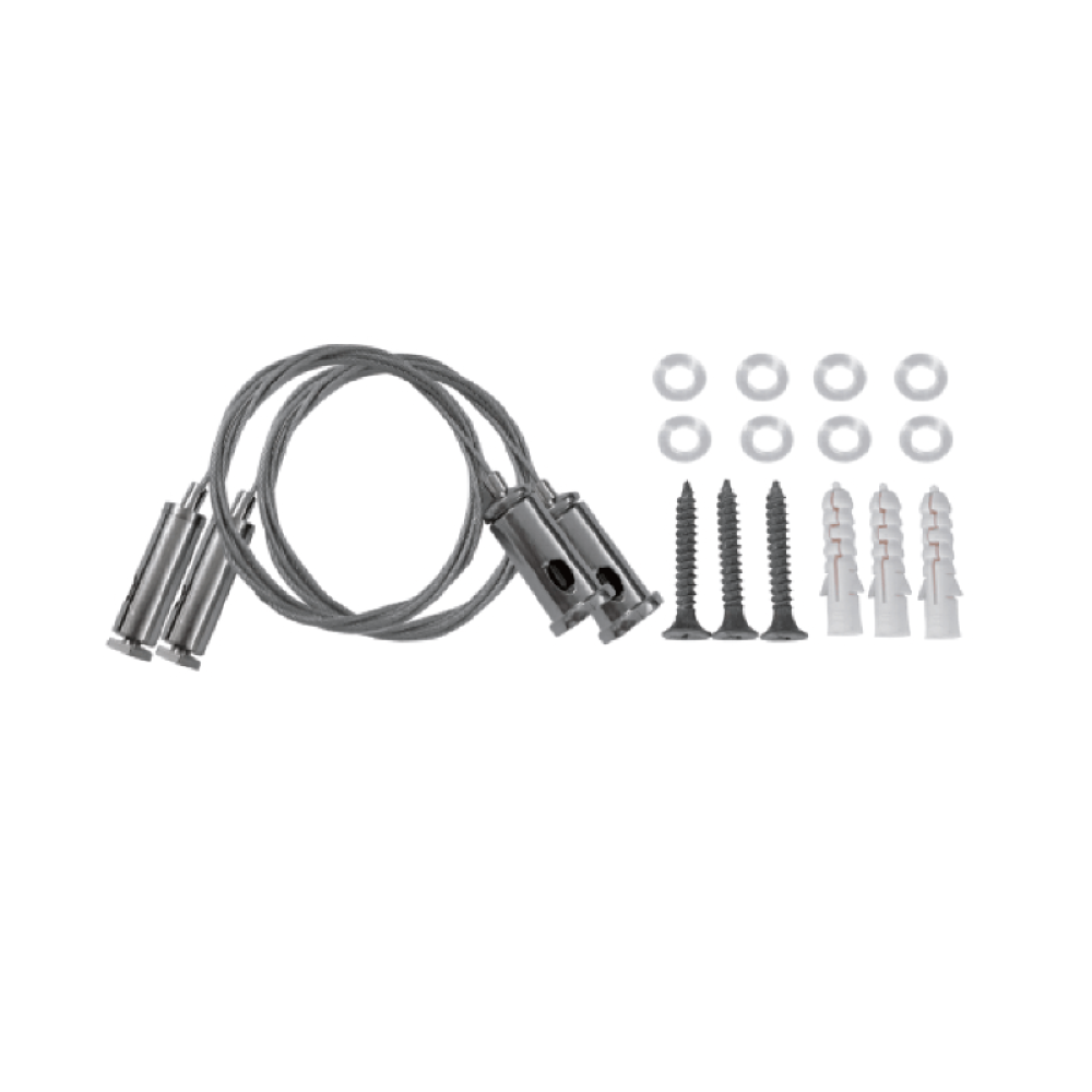 HANGING KIT FOR PROFILE WITH 1PC STEEL WIRE 2m & INSTALLATION ACCESSORIES   -SWAL
