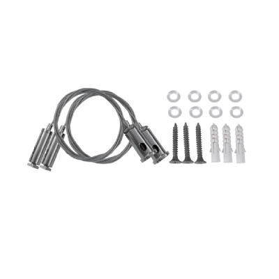 HANGING KIT FOR PROFILE WITH 1PC STEEL WIRE 2m & INSTALLATION ACCESSORIES   -SWAL