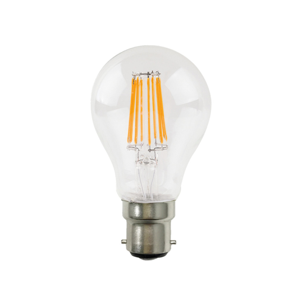 LED FILAMENT B22 A60 8W 4000K 230V AC 903LM RA80 30000H 360°   -VINTA8NW22