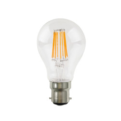 LED FILAMENT B22 A60 8W 6500K 230V AC 915LM RA80 30000H 360°   -VINTA8CW22