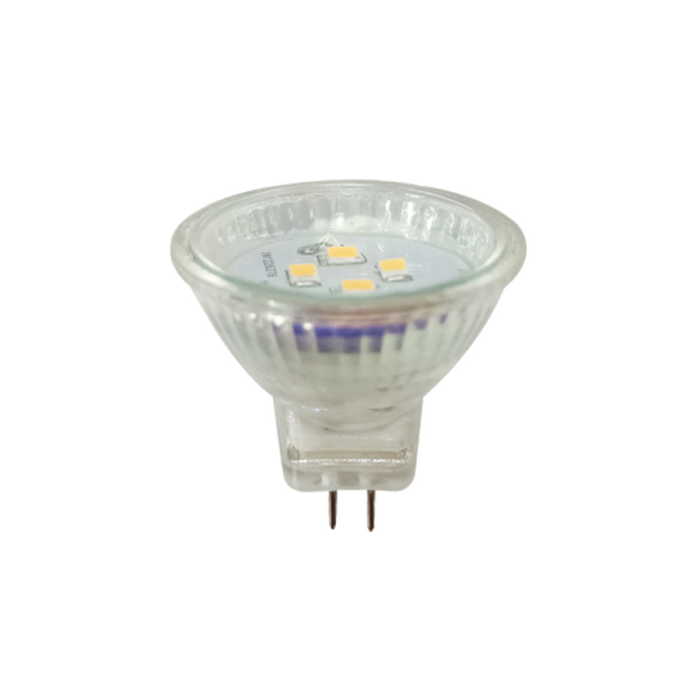 LED SMD G4 MR11 2,5W 6000K 12V AC/DC 220LM RA80 30000H 120° GLASS  -MR11283512CW