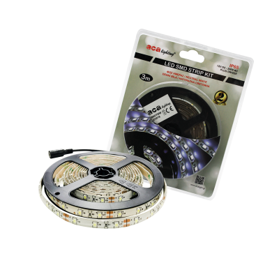 LED SMD STRIP KIT 3M IP65 4000K & 12V DC PLUG DRIVER  -3MKITNW