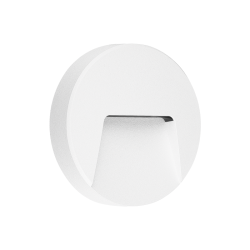 LED WALL ROUND LUMINAIRE WHITE 230V AC IP65 3W 3000K 200LM RA80  -SLIM41W