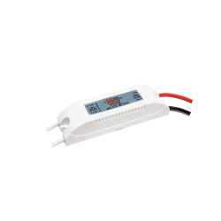 MINI PLASTIC CV LED DRIVER 12W 230V AC-12V DC 1A IP20 WITH CABLES  -MP12CV12