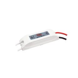 MINI PLASTIC CV LED DRIVER 12W 230V AC-24V DC 0.5A IP20 WITH CABLES  -MP12CV24