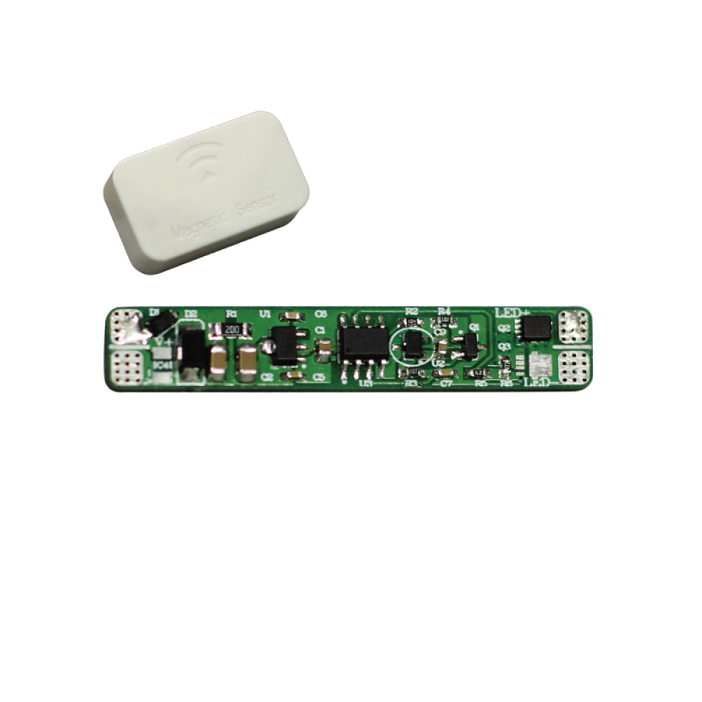 ON-OFF MAGNETIC SENSOR SWITCH 12-24V 3A 49X10MM FOR AL.PROFILES  -MS01