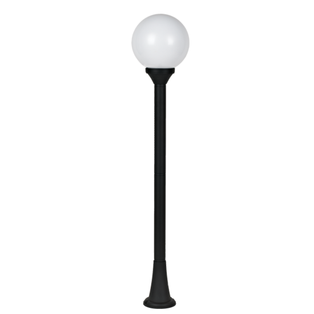 PLASTIC FLOOR GARDEN BLACK LUMINAIRE 100CM Φ200 E27 IP44  -PLGM5B
