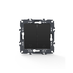 PRIME ΜΠΟΥΤΟΝ ΡΟΛΛΩΝ ΜΕ ΚΛΙΠ 1-1P 10A 250VAC IP20 MAT ΑΝΘΡΑΚΙ  -1000112205